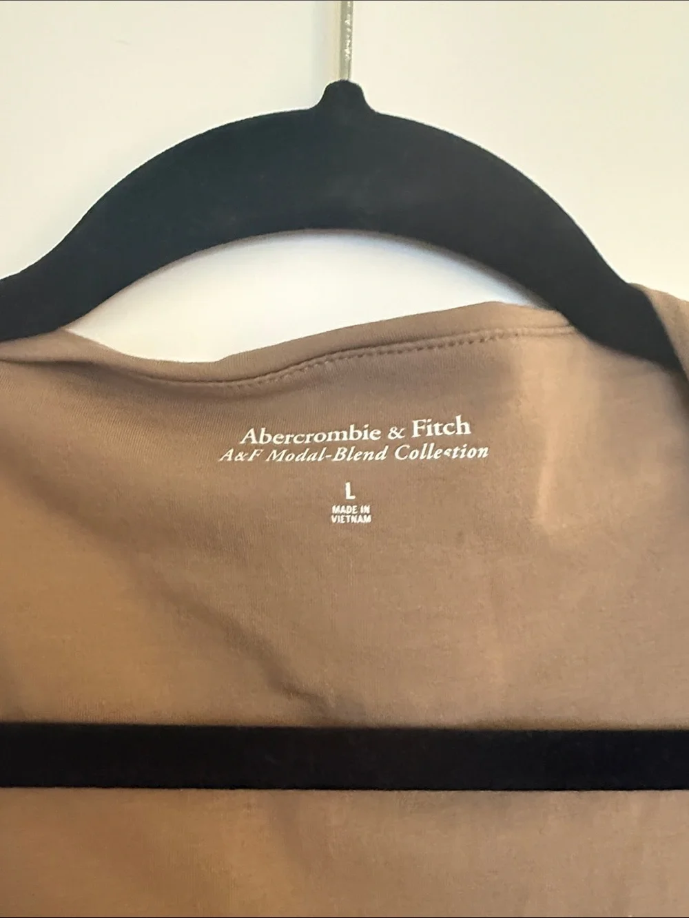 Abercrombie & Fitch Taupe Sleeveless Ruched Maxi Dress